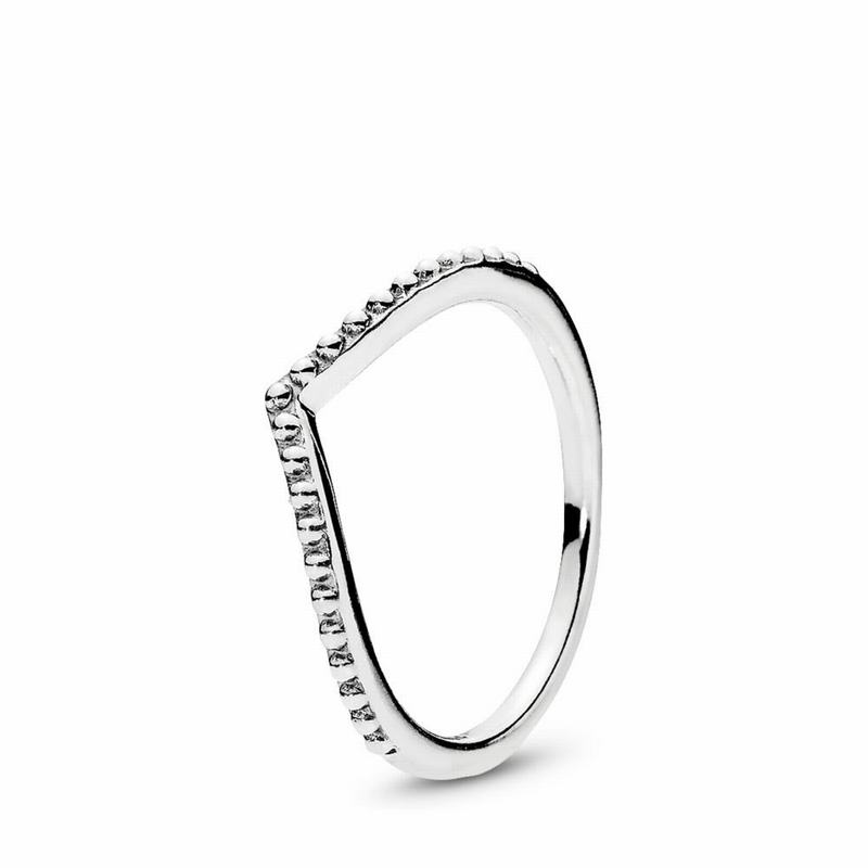 Pandora Beaded Wish Stackable Ring Outlet NZ, Sterling Silver (204579-XPZ)